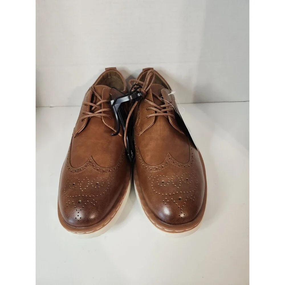 George Shoes Brown Jonaah Oxford Men’s Size 9.5 Lace Up New